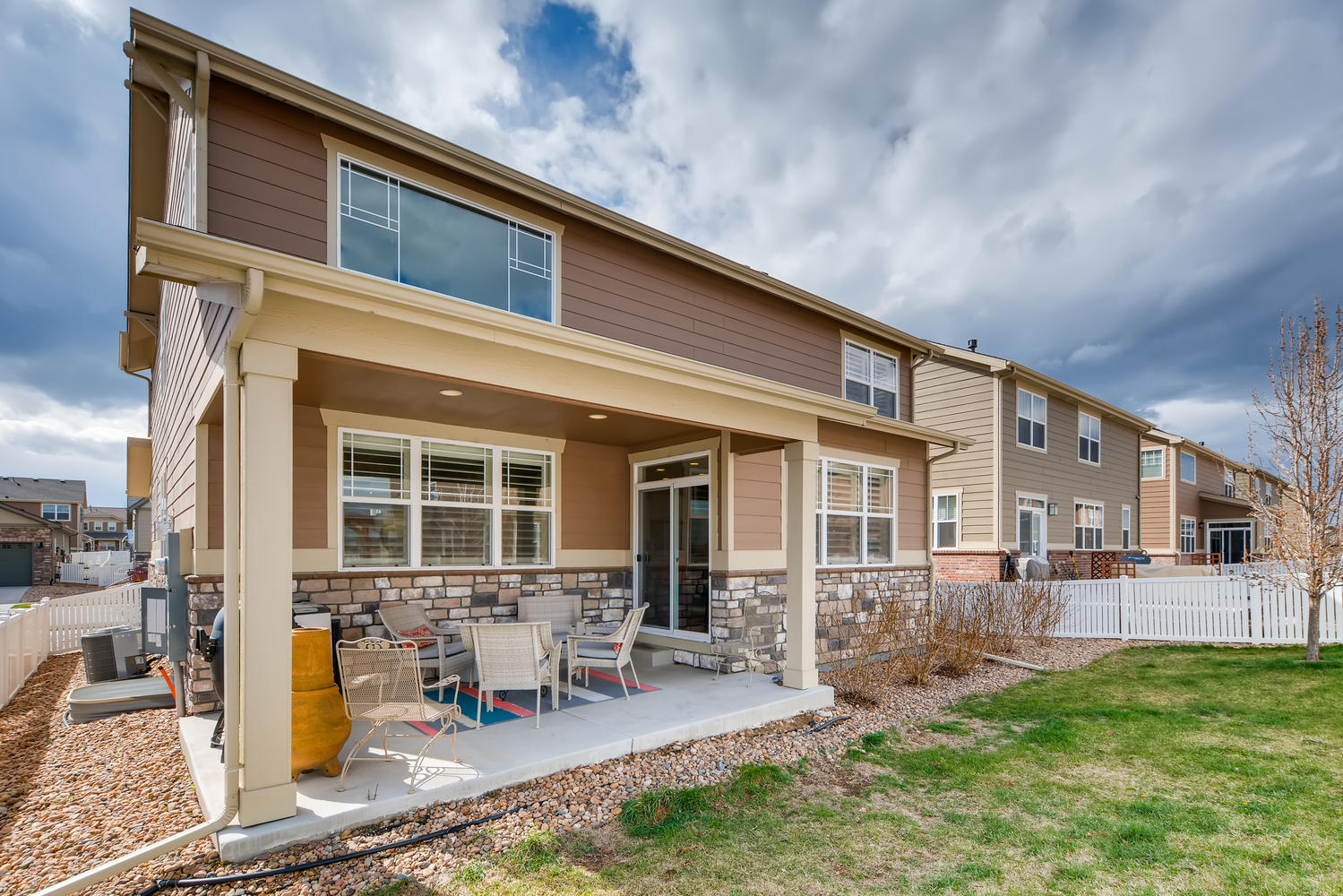 REAL ESTATE LISTING: 2182 Steppe Dr Longmont Back Porch