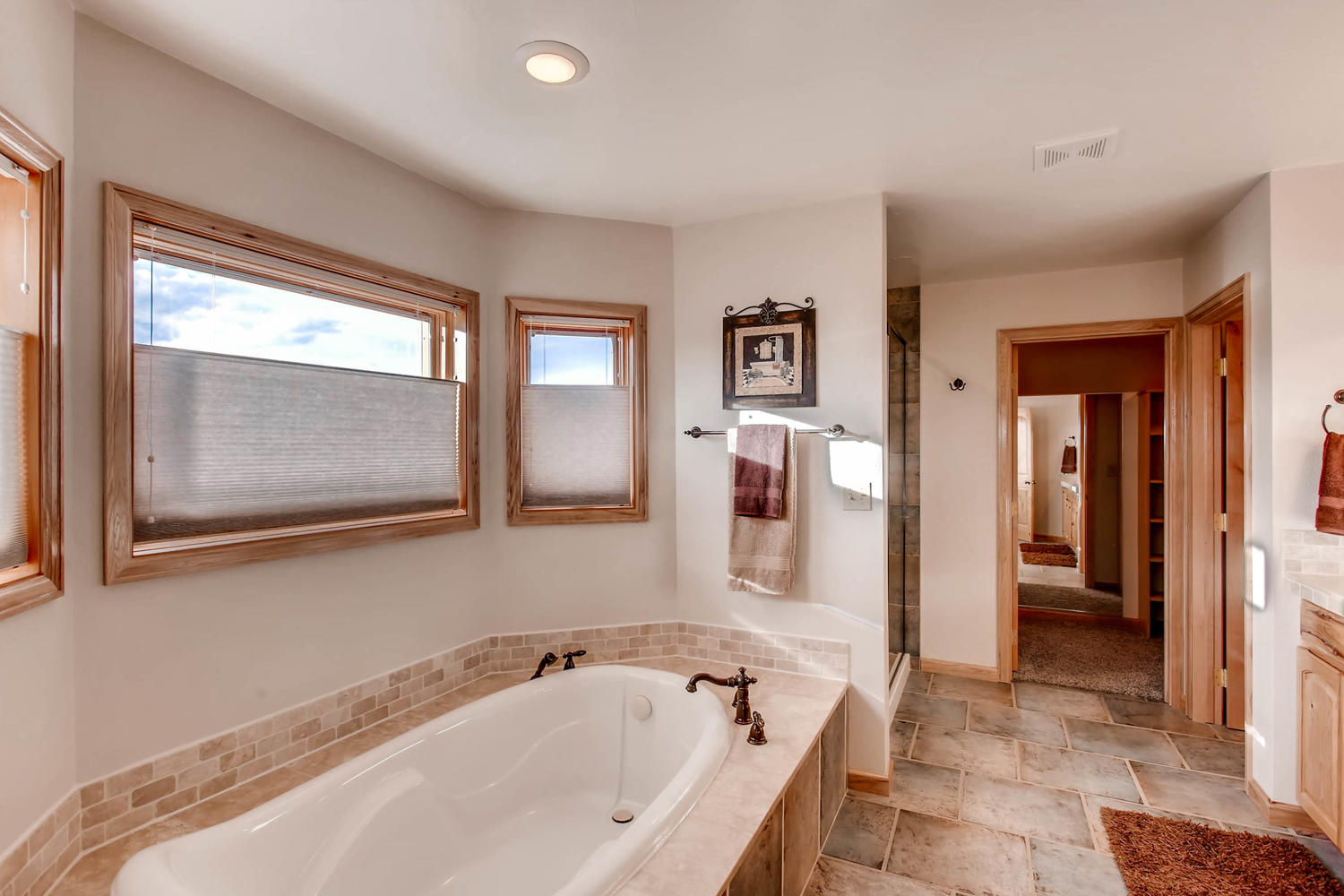 Windsor Real Estate Hilltop Drive Master Bathroom Soaking Tub