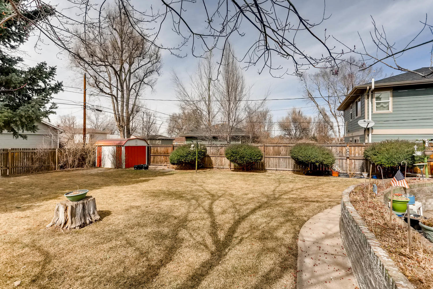1867 S Madison St Denver CO Back Yard & Shed