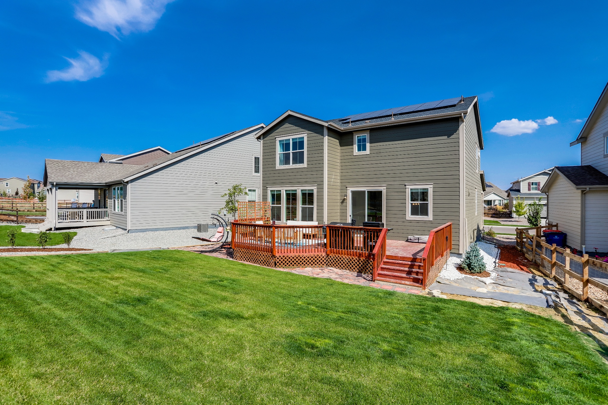 REAL ESTATE LISTING: 12813 Clearview St Firestone Deck & Yard