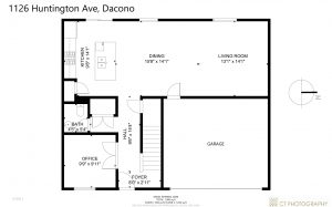 REAL ESTATE LISTING: 1126 Huntington Ave Dacono Main Level Floor Plan