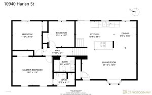 REAL ESTATE LISTING: 10940 Harlan St Westminster Main Floor Plan