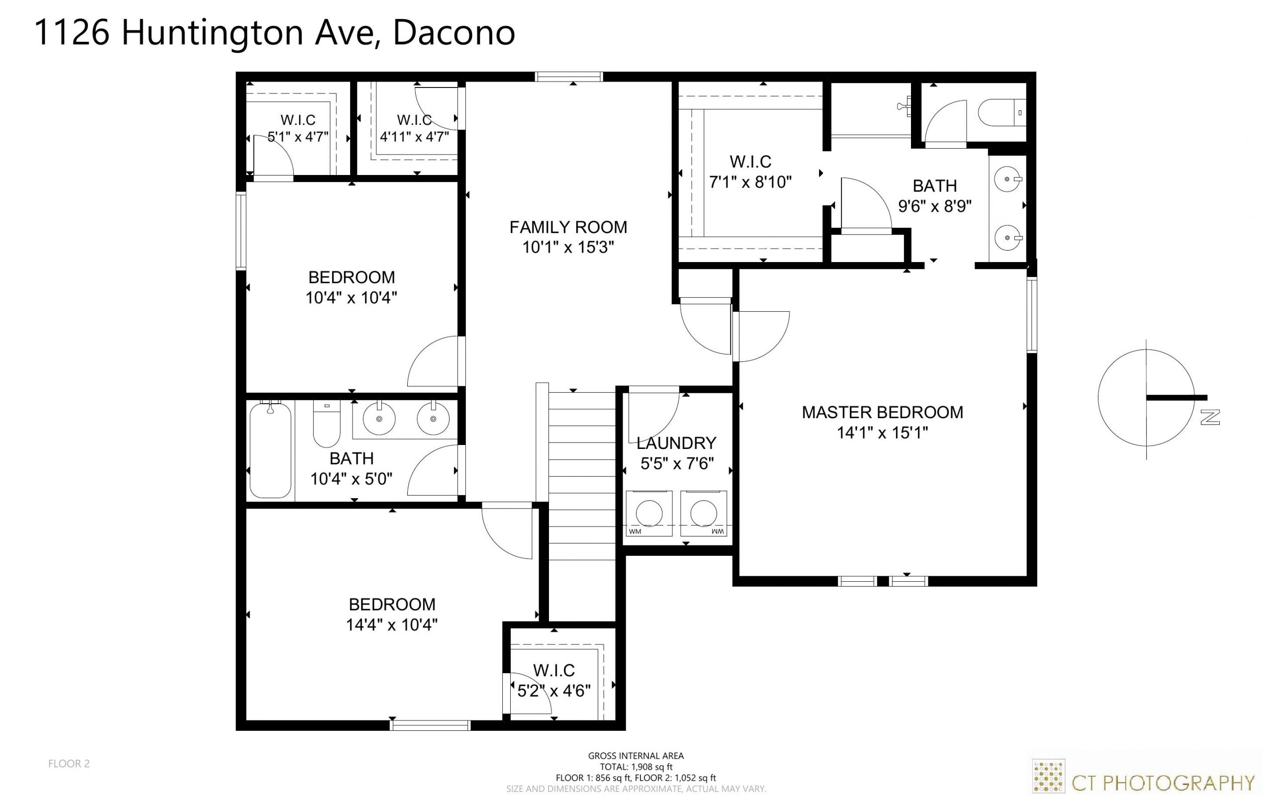 REAL ESTATE LISTING: 1126 Huntington Ave Dacono Upper Level Floor Plan