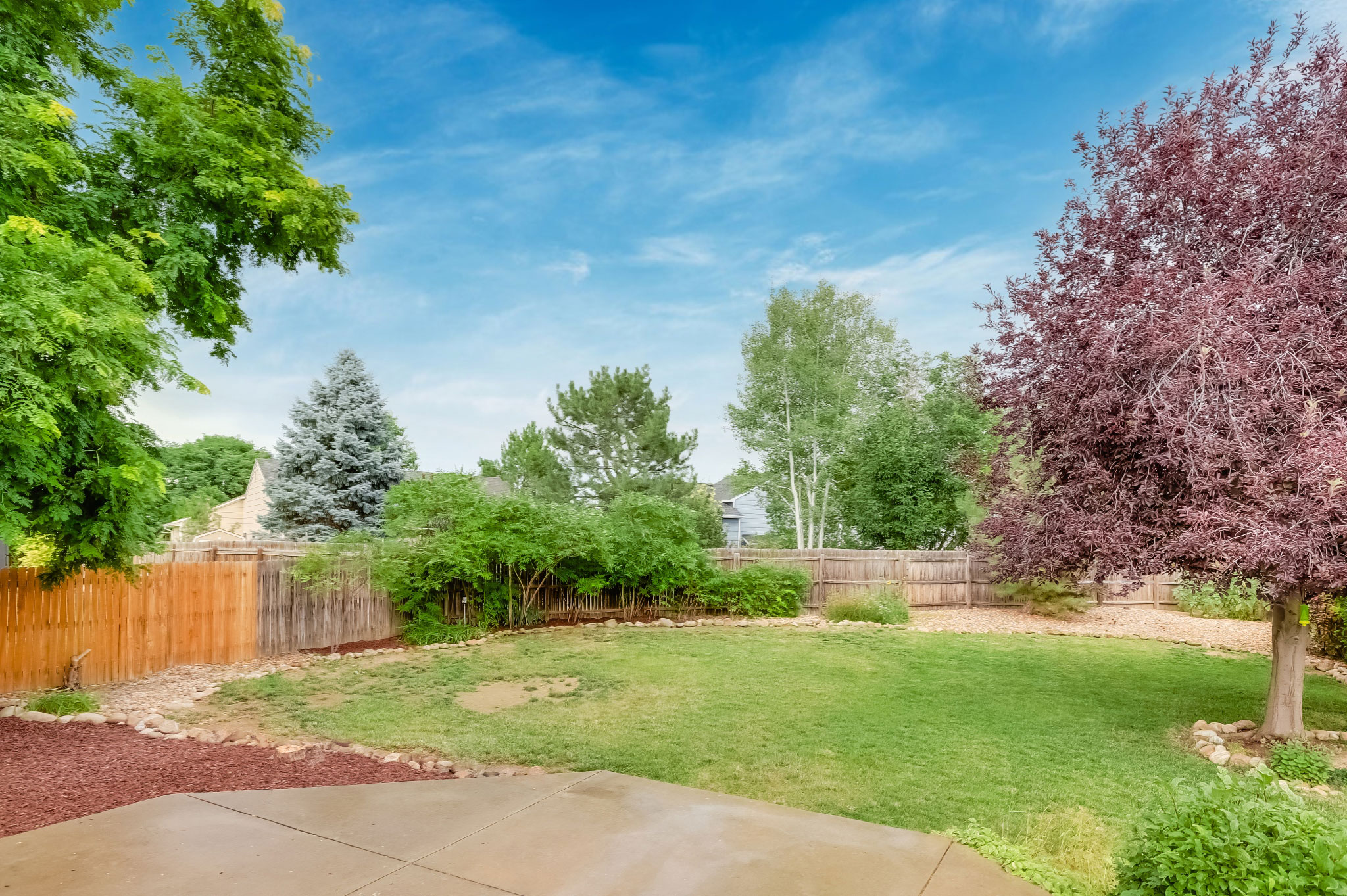 REAL ESTATE LISTING: 2124 Boise Ct Back Patio and Yard