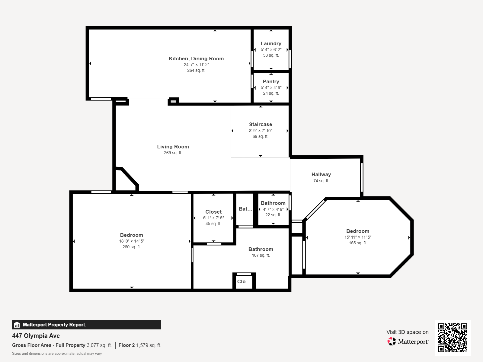 REAL ESTATE LISTING: 447 Olympia Ave Longmont Main Level Floor Plan