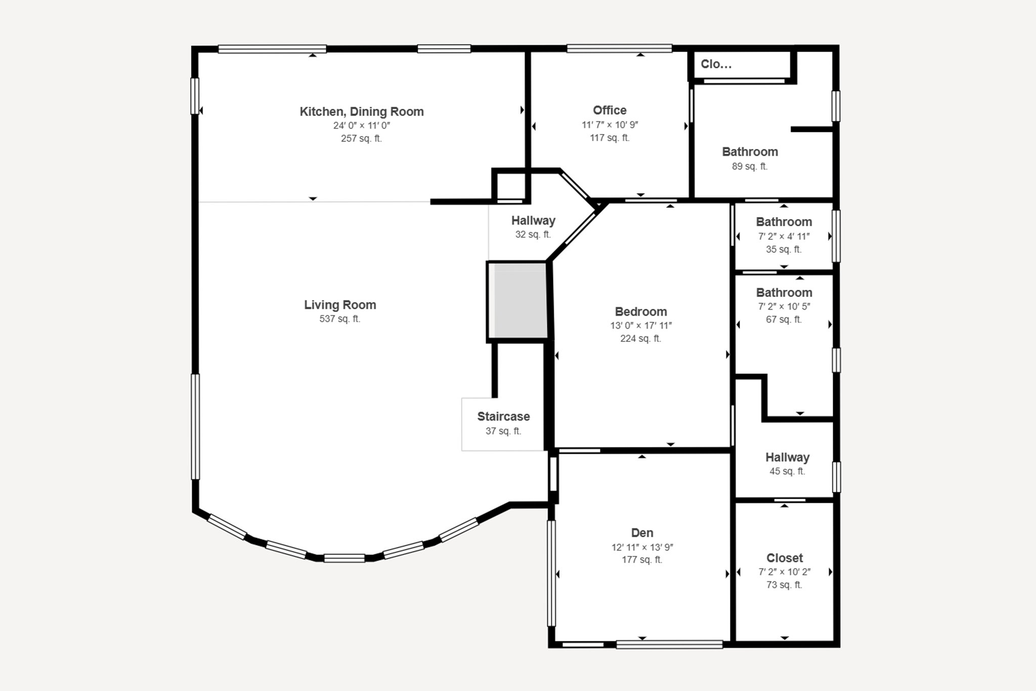 REAL ESTATE LISTING: 221 Rockledge Circle Lyons Main Level Floor Plan