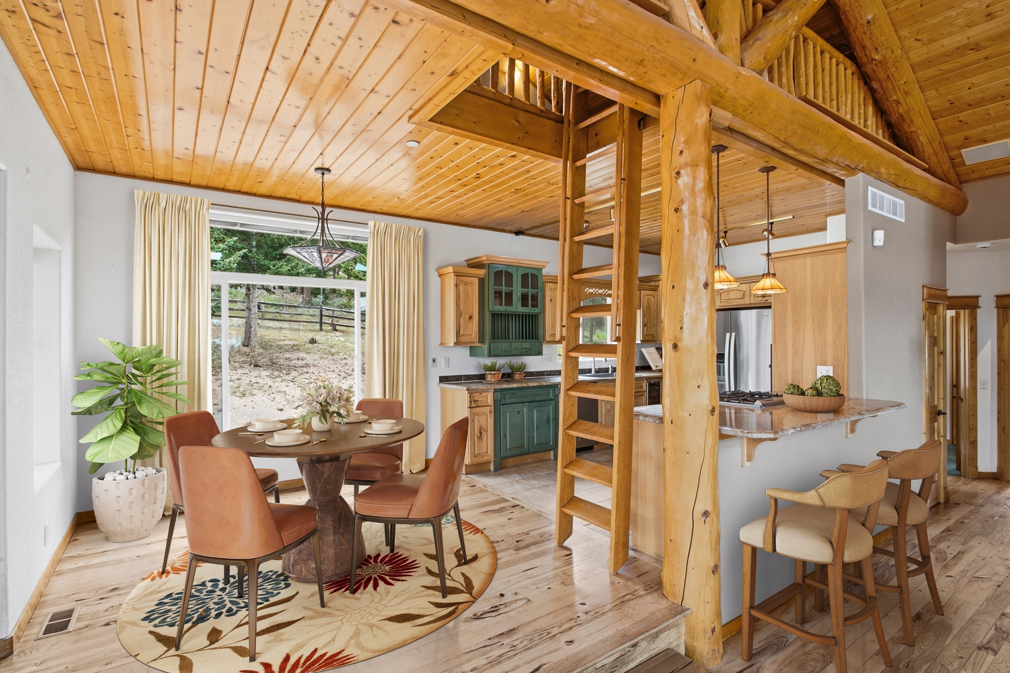 REAL ESTATE LISTING: 221 Rockledge Circle Lyons Eating Area