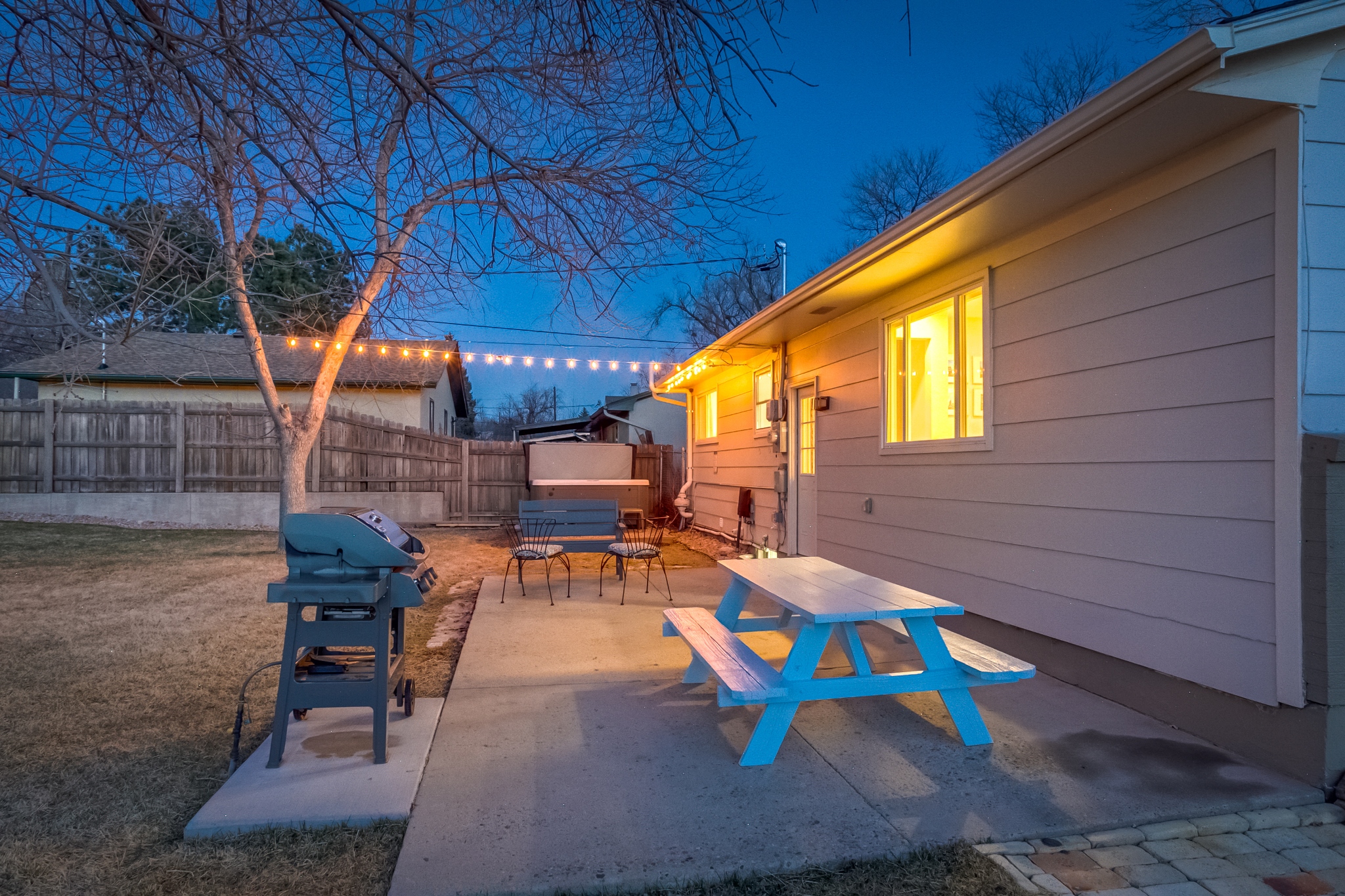 REAL ESTATE LISTING: 2502 Mount Vernon St Colorado Springs Back Patio