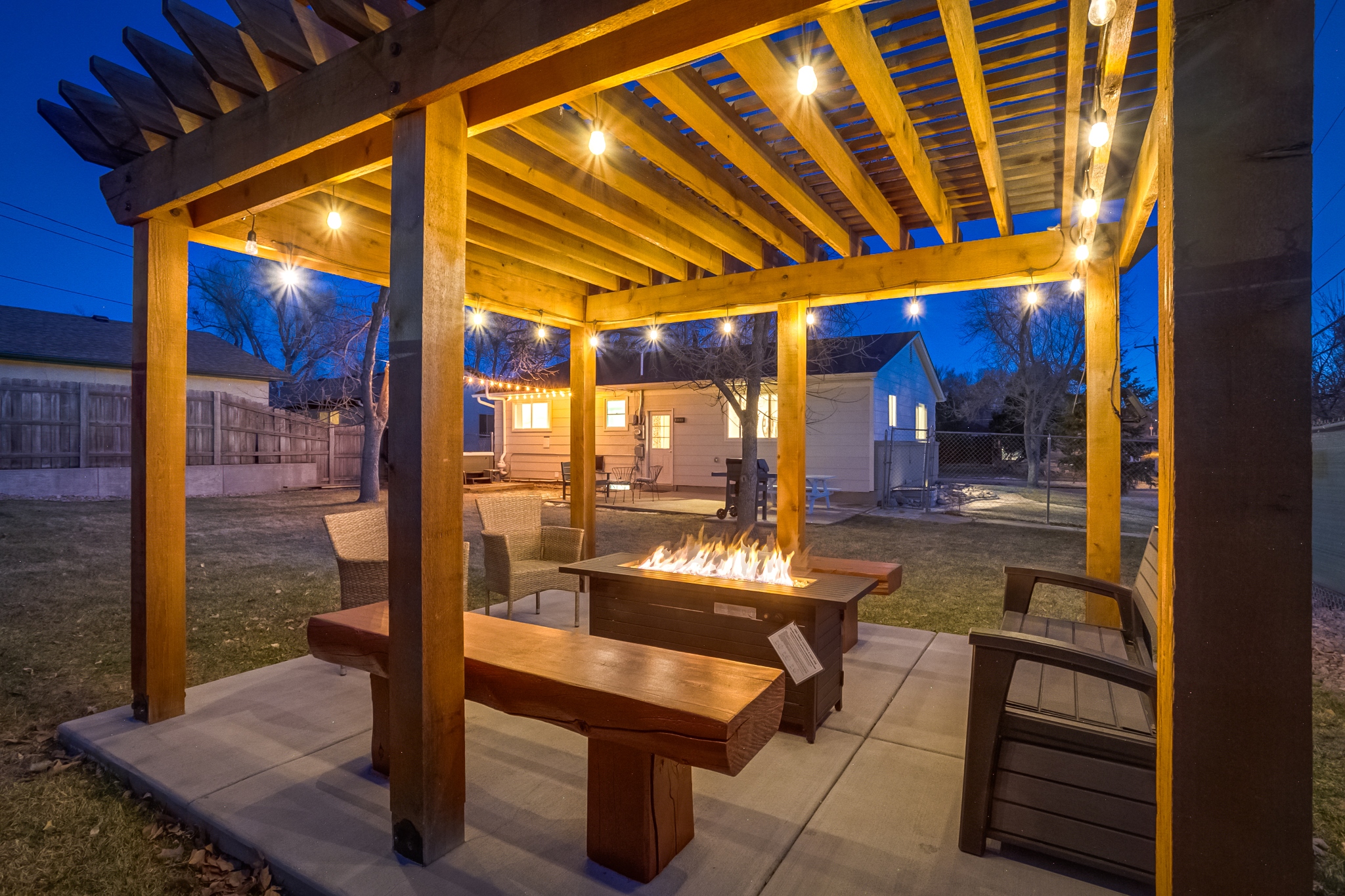 REAL ESTATE LISTING: 2502 Mount Vernon St Colorado Springs Firepit
