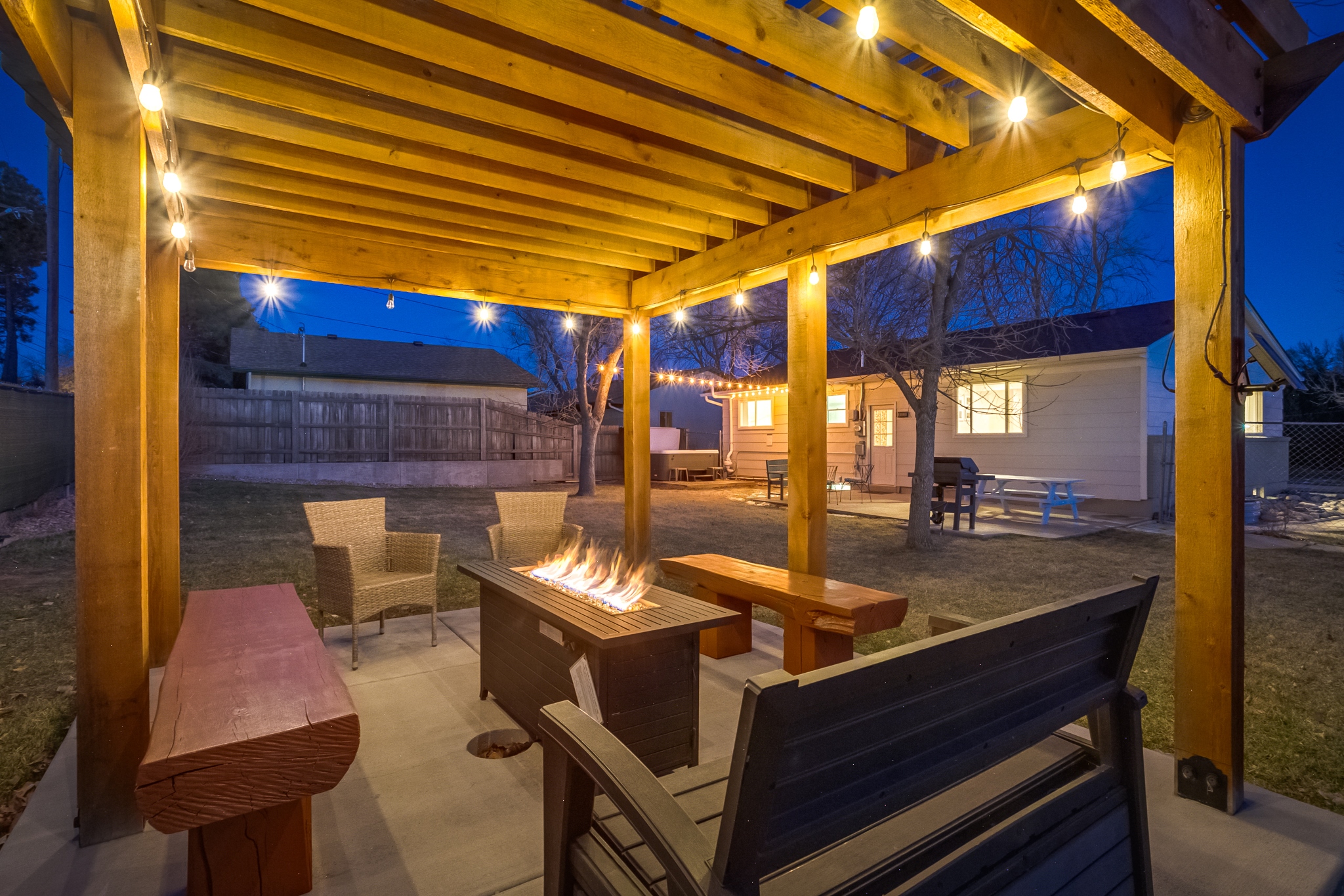 REAL ESTATE LISTING: 2502 Mount Vernon St Colorado Springs Firepit