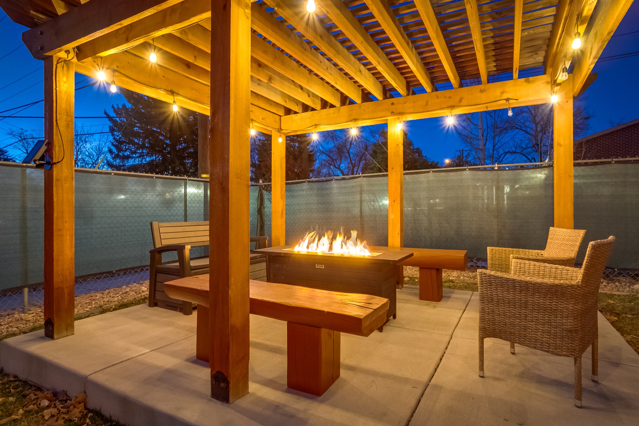 REAL ESTATE LISTING: 2502 Mount Vernon St Colorado Springs Firepit